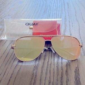 Quay- High Key 55mm Oversize Aviator Sunglasses